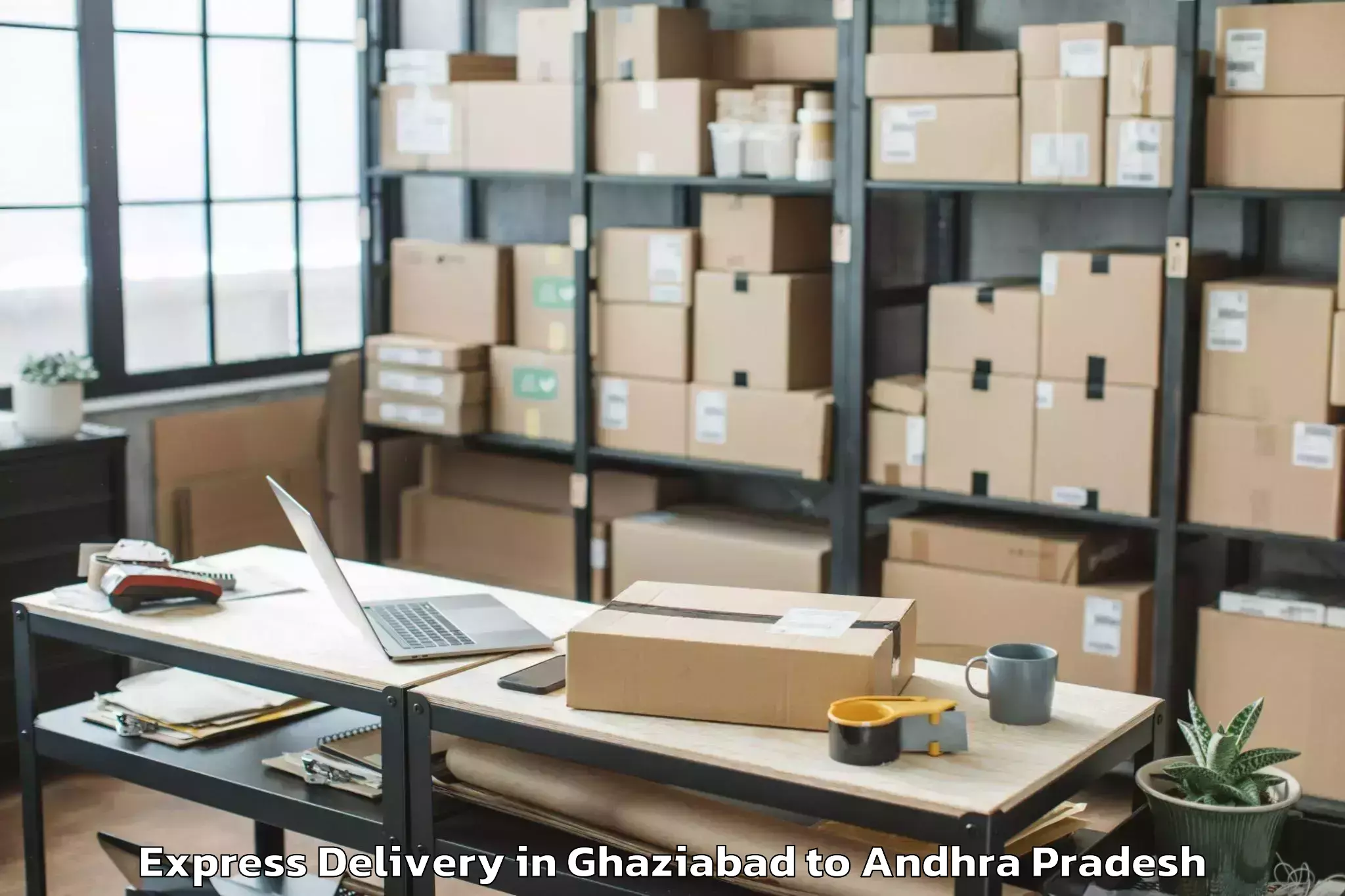 Get Ghaziabad to Thullur Express Delivery